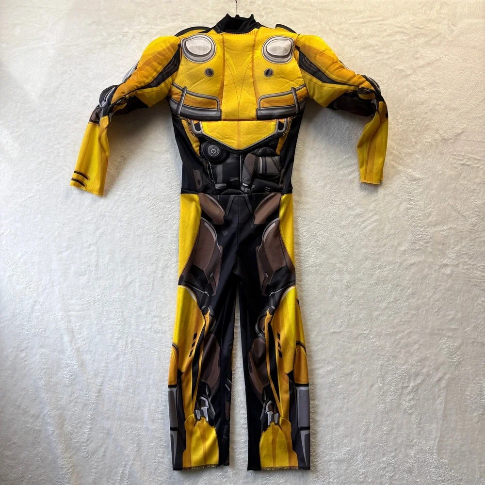 Disguise Transformers Bumblebee Costume Jumpsuit Kids Size S P 4-6 - Picture 1 of 15